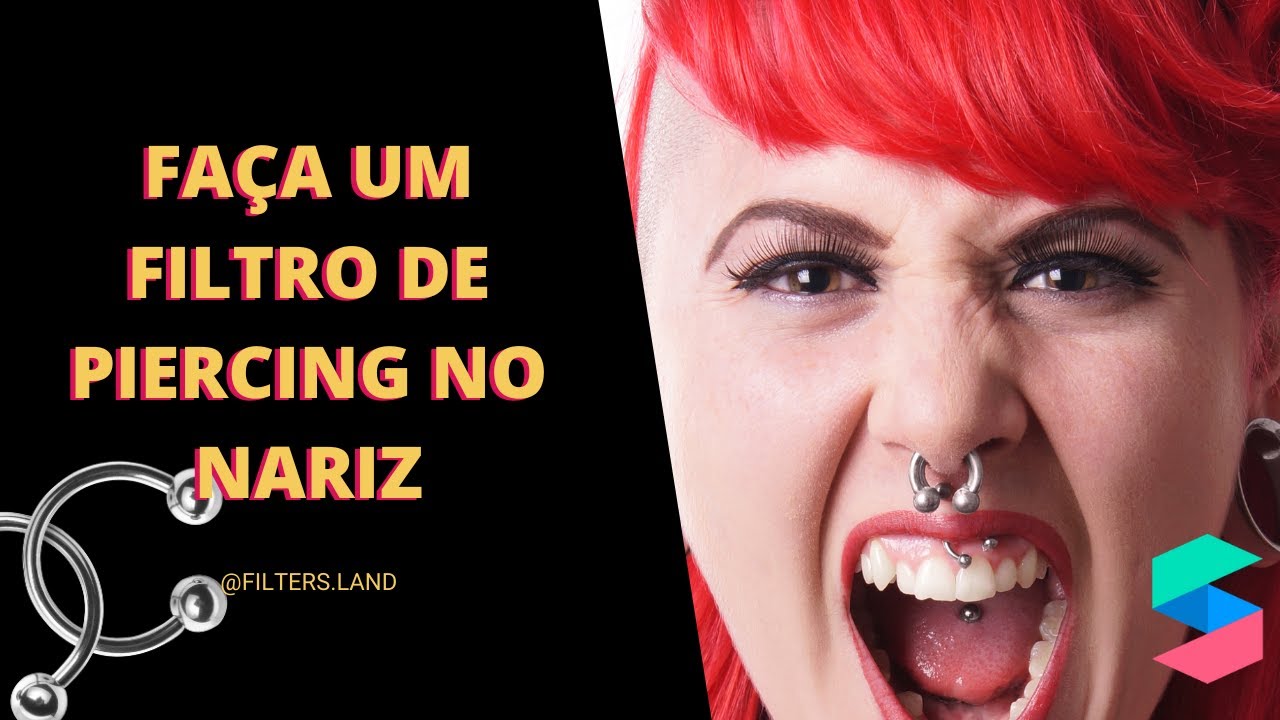 Filtro de piercing no nariz - tutorial Spark AR