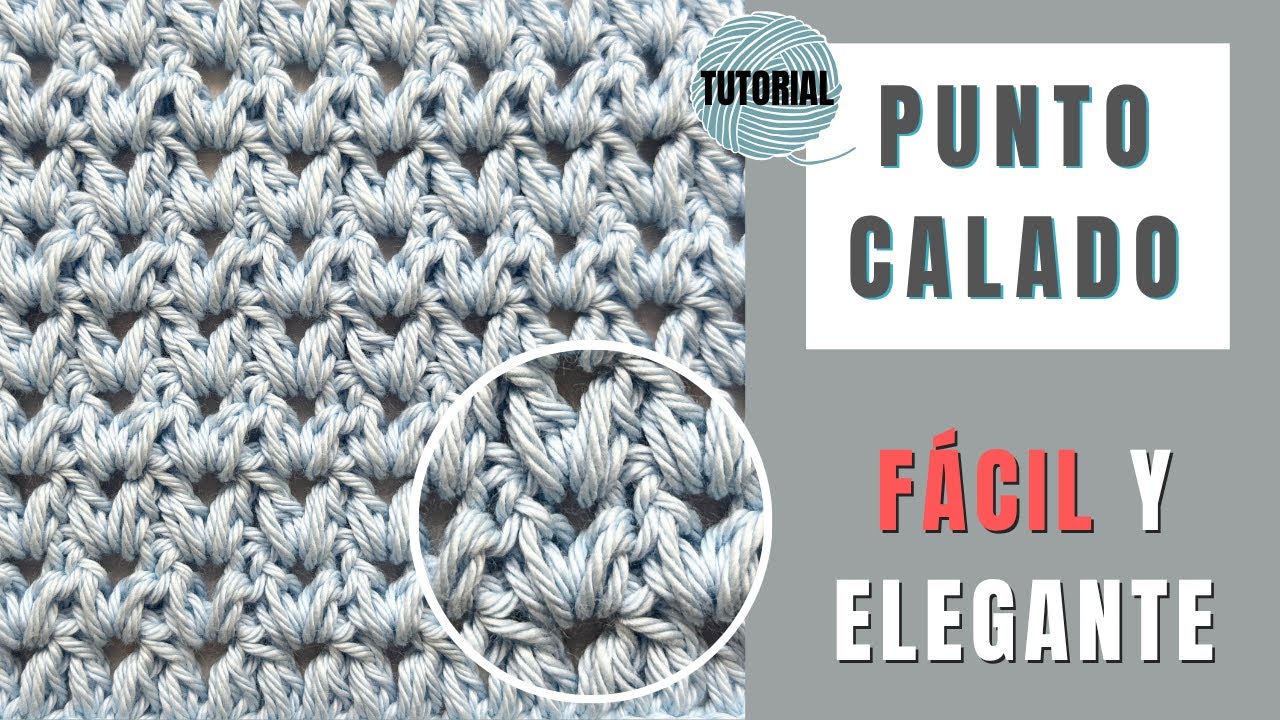 El punto calado a crochet que siempre me piden ✨ fácil y elegante