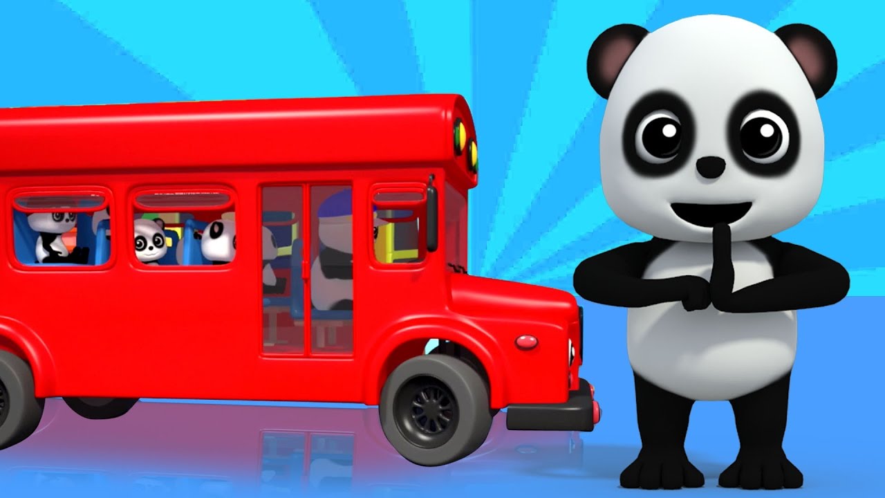 Rodas no ônibus | Canção para crianças | Nursery Rhymes For kid | Baby Bao Panda | Wheels on the Bus