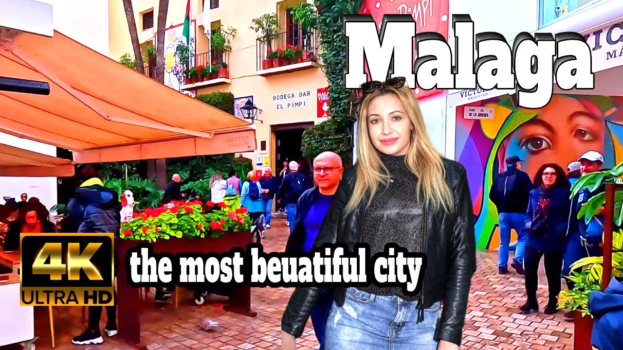 Malaga, Spain: the most beuatiful city | costa del sol andalusia[4k] [junuary2024]