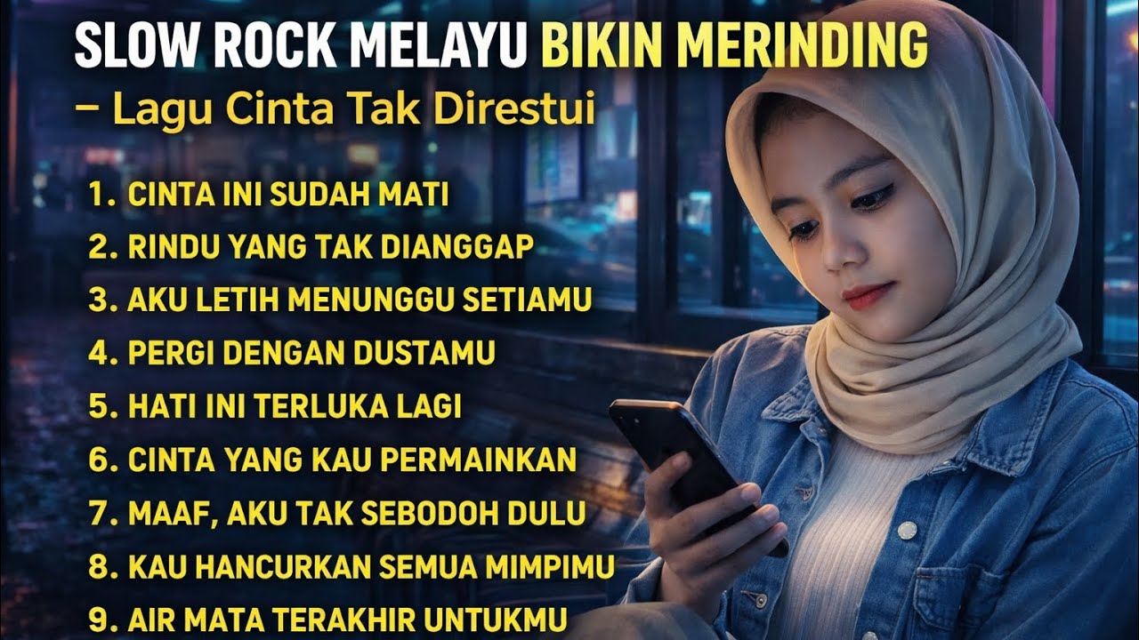 SLOW ROCK MELAYU BIKIN MERINDING – Lagu Cinta Tak Direstui