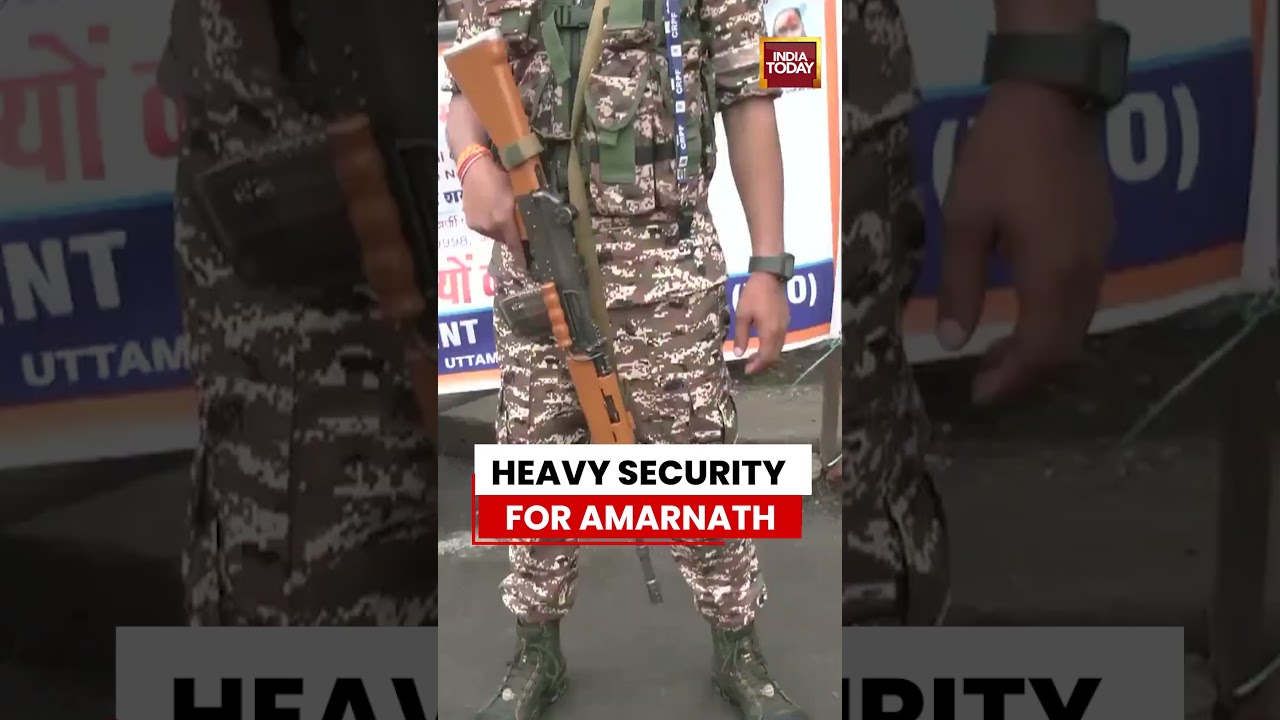 Heavy Security Deployed For Amarnath Yatra As First Batch Of Pilgrims Arrives #amarnath