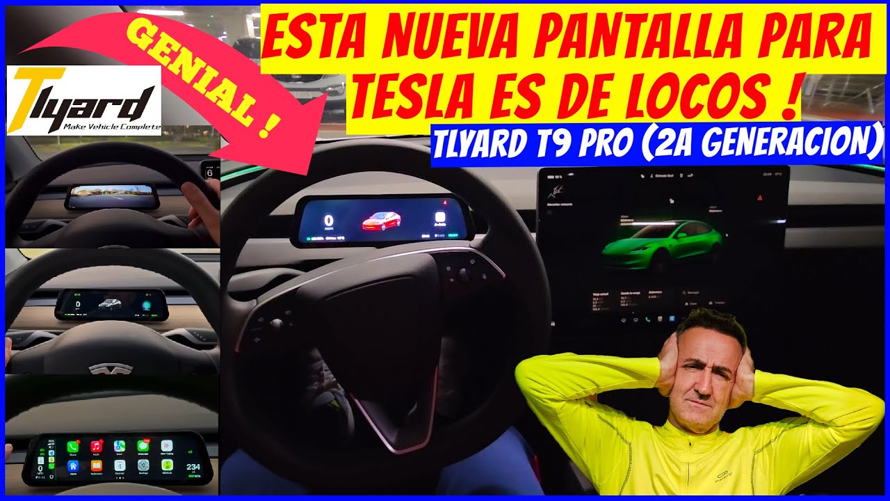 Cómo instalar la pantalla Tlyard T9 Pro Gen 2 para tu Tesla M3 y MY - Apple Carplay y Android Auto.