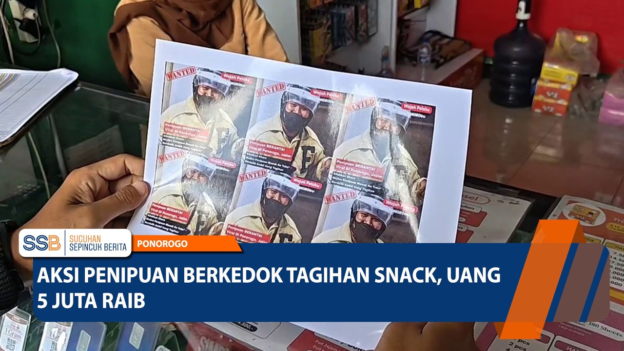 PONOROGO – Aksi Penipuan Berkedok Tagihan Snack, Uang 5 Juta Raib
