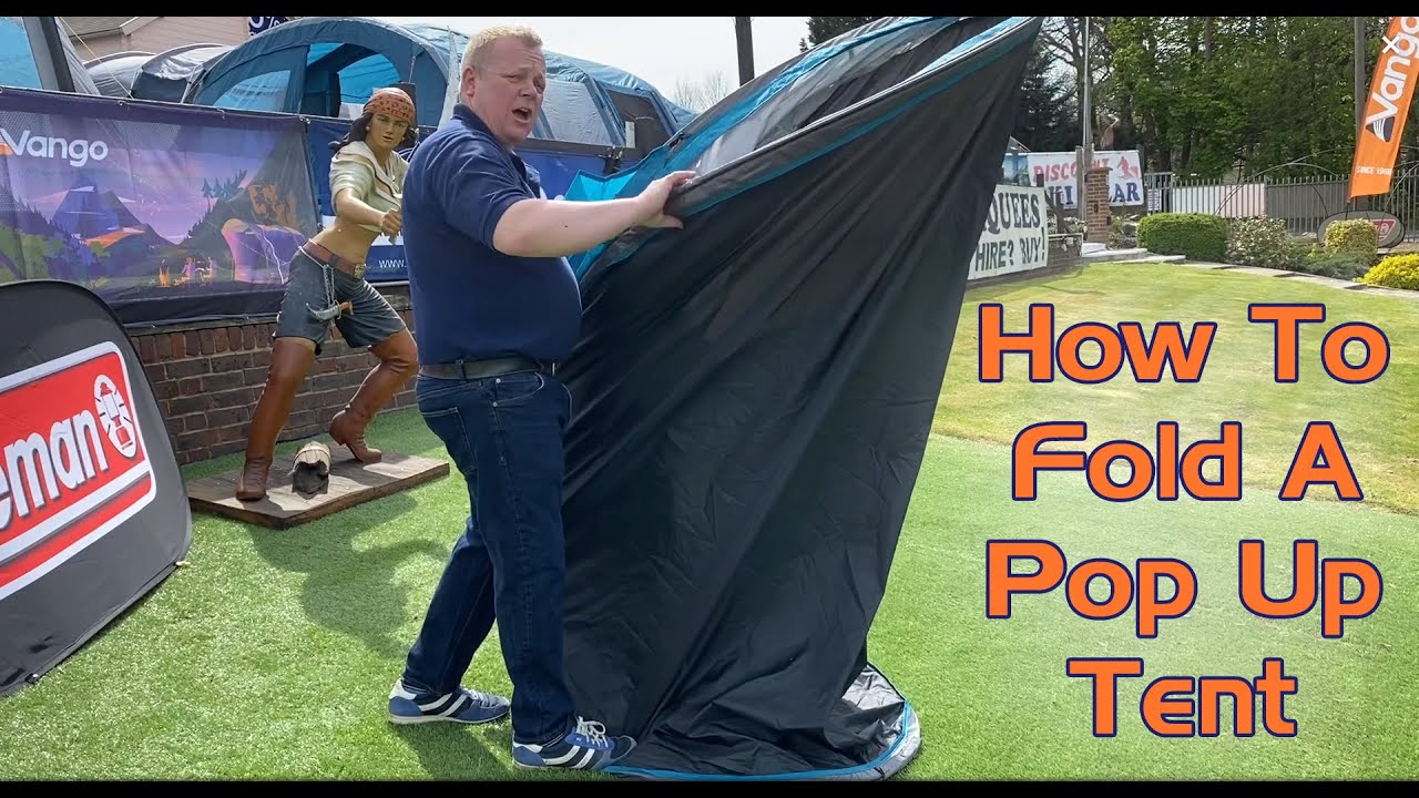 Easier Than You Might Think - How To Fold Up a Pop Up Tent!
