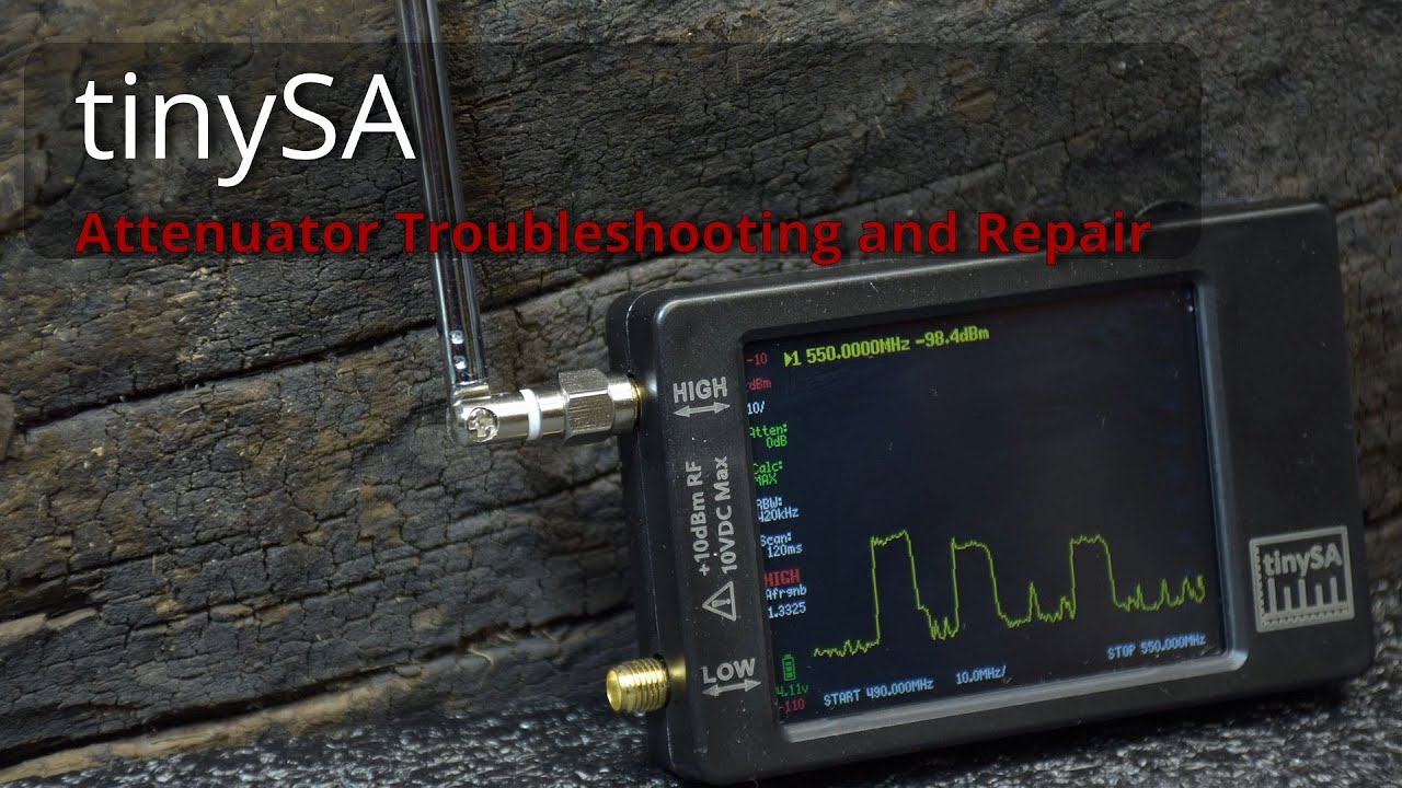 TinySA Attenuator Test and Repair #010