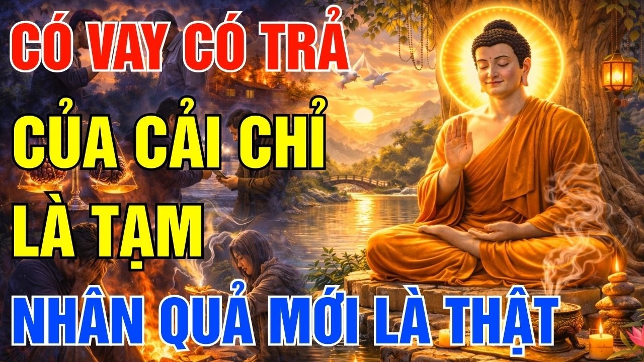 Lời Phật Dạy - Có Vay Có Trả, Của Cải Chỉ Là Tạm Nhân Quả Mới Là Thật Ai Cũng Nên Nghe!