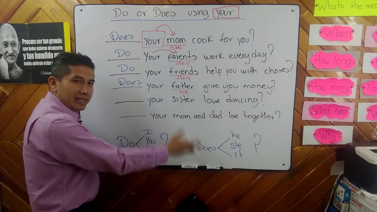 DO or DOES using YOUR