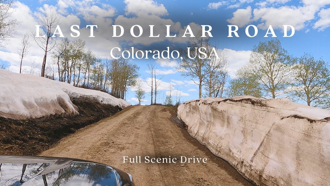 Colorado's Hidden Gem: Last Dollar Road 🇺🇸 Relaxing 4K Drive - Relaxing Music - 4K