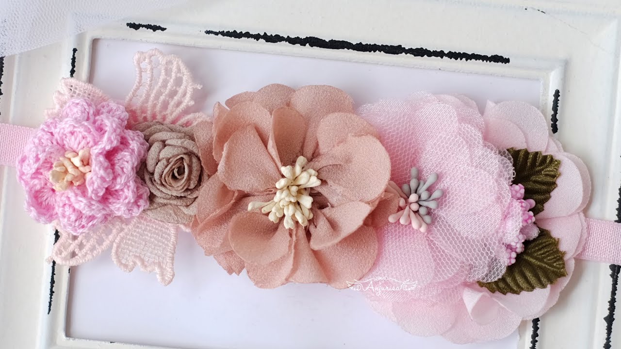 Make Baby Headband with Anjurisa #2 - Ruffle Fabric Flowers