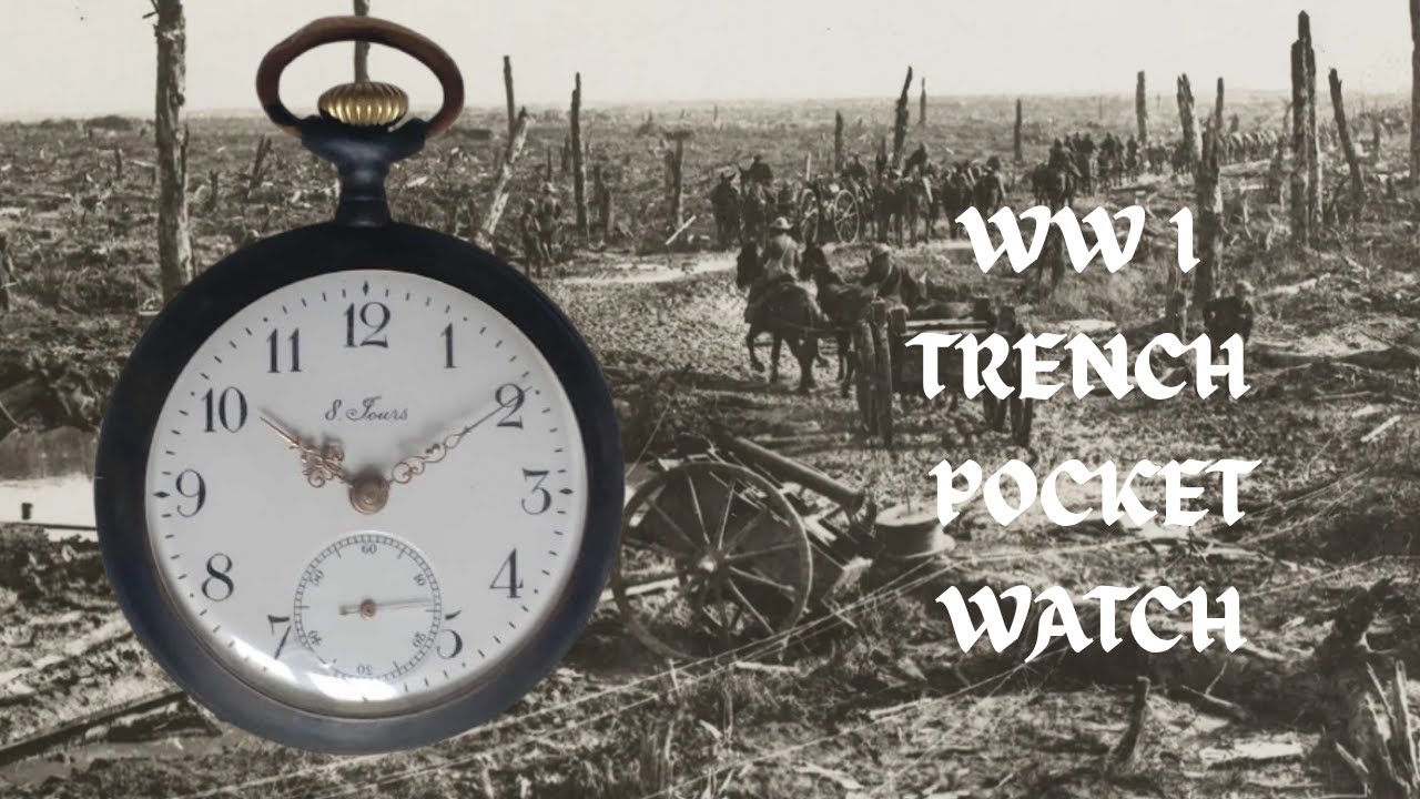 WW I Trench Watch 15 jewel, 8 Day Power Reserve, Pocket Watch Restoration.
