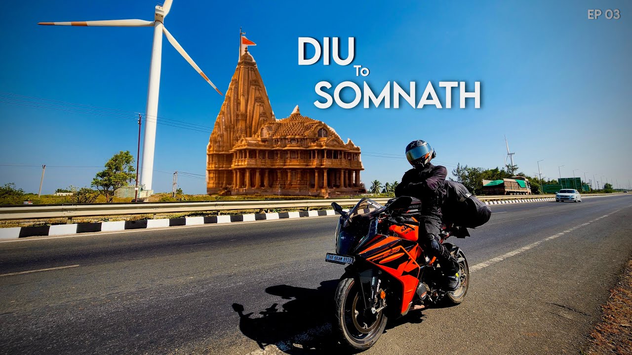 DIU to Somnath | Riding with the Ocean, Faith & Silence 🌊🛕 @1N6RIDES #motovlog