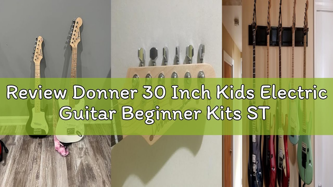 Review Donner 30 Inch Kids Electric Guitar Beginner Kits ST Style Mini Electric Guitar for Boys Girl