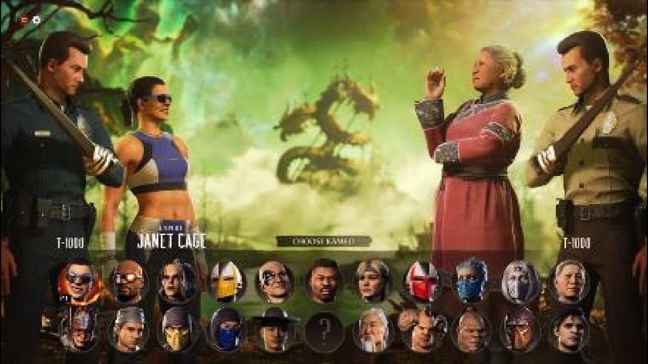 Mortal Kombat 1 Khaos Reigns: T-1000 Announcer - All Kameo fighters