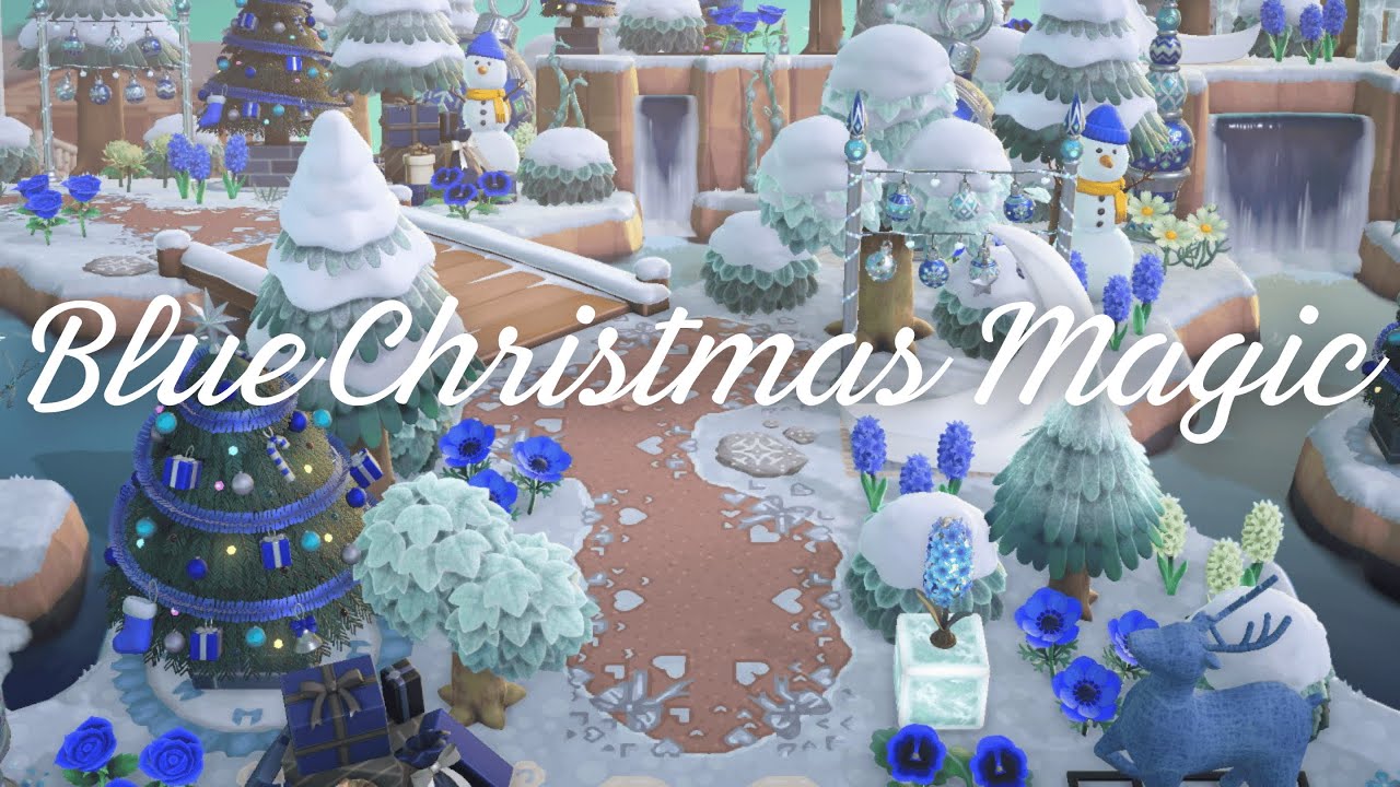 Blue Christmas Magic ❄️🎄| Animal Crossing New Horizons 🍃