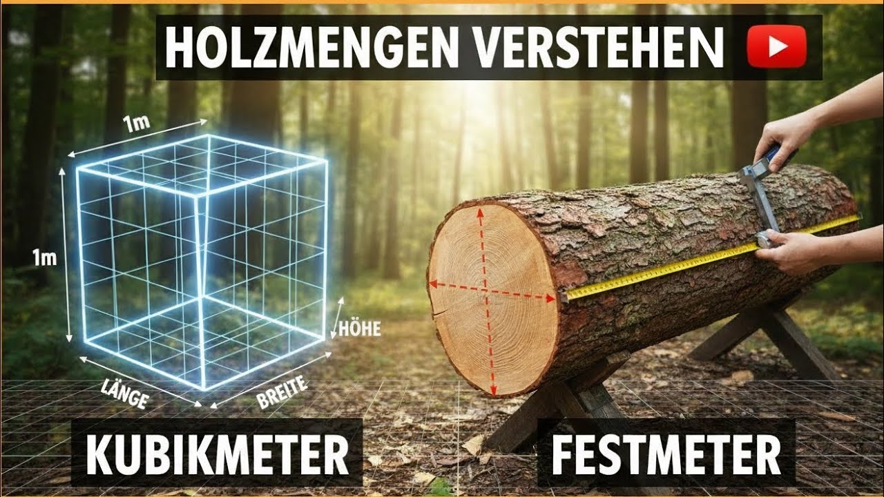 Was ist der Unterschied zwischen Festmeter und Kubikmeter ?