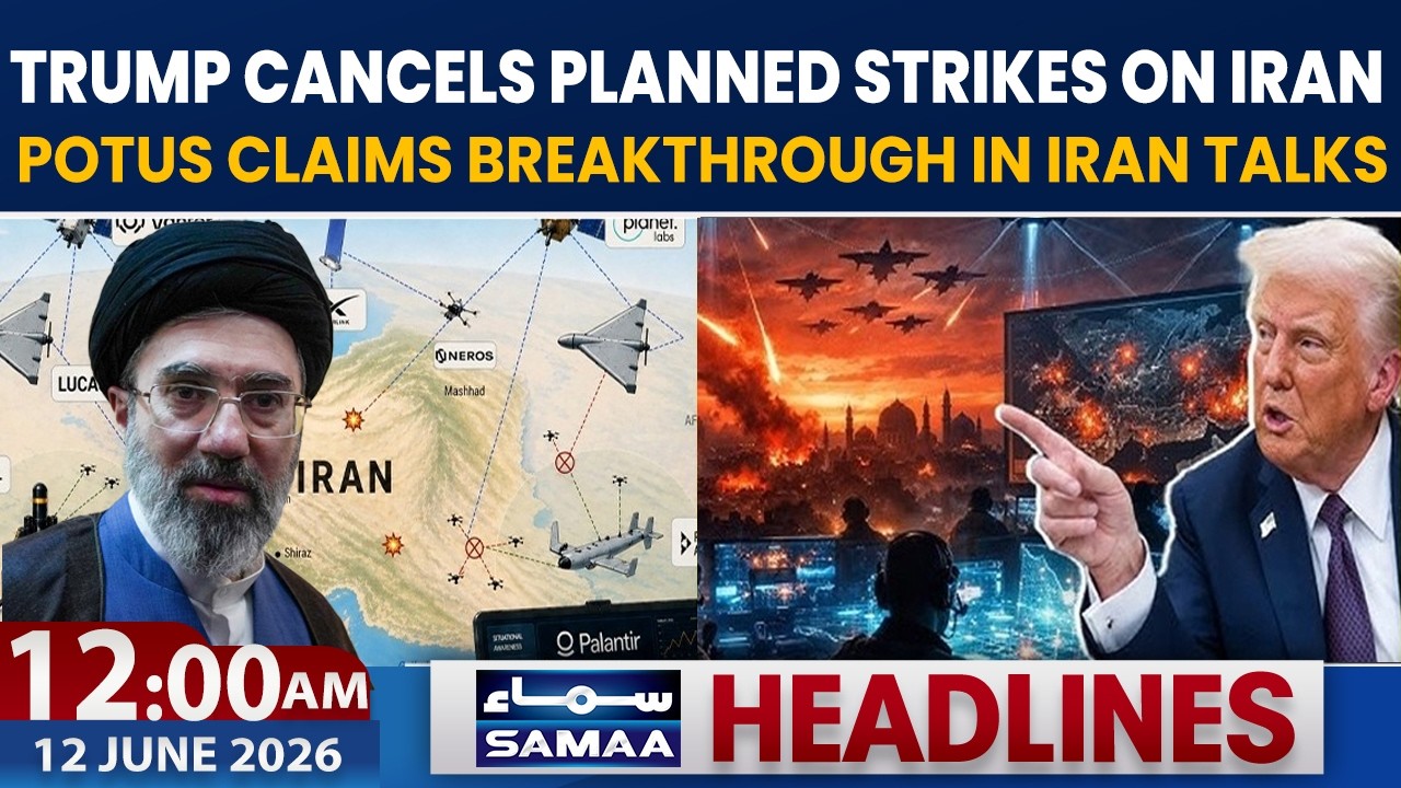 Trump Cancels Military Strikes on Iran After Diplomatic Breakthrough | 12 AM Headlines