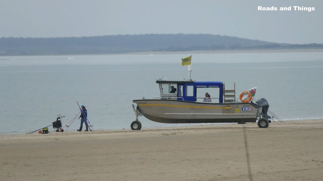 Llansteffan & an Amphibious ferry, Carmarthenshire, Wales, UK