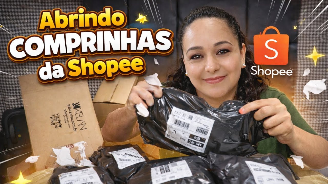 Abrindo Comprinhas da Shopee 🛍   #achadinhos 