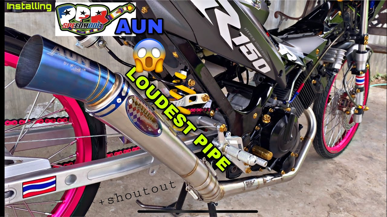 Installing AUN Pipe Raider 150 | LOUDEST Pipe! | Review | Andreu Cabagyo