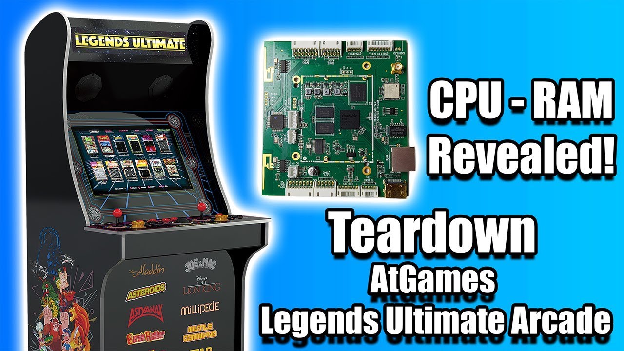 CPU Revealed! AtGames Legends Ultimate Arcade Mainboard Teardown