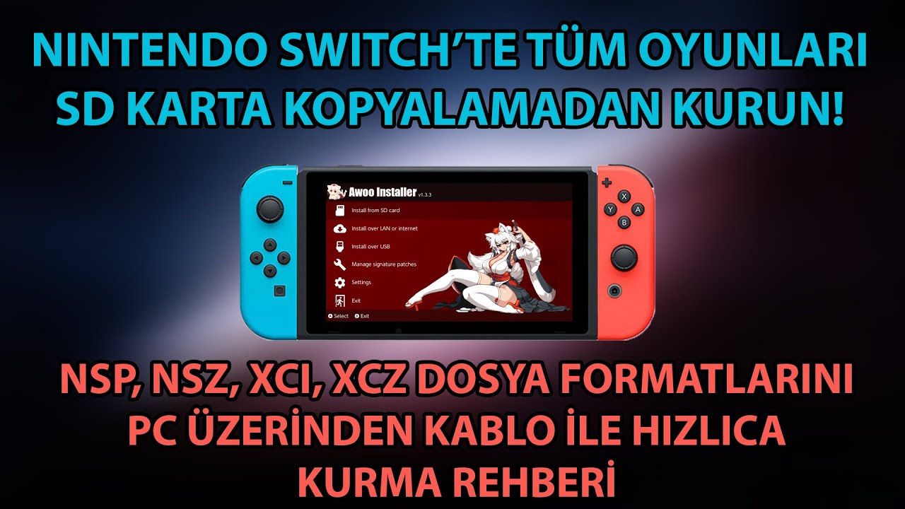Nintendo Switch'te Oyunları En Kolay Nasıl Kurarsınız? AWOO Oyun Kurma Programı!