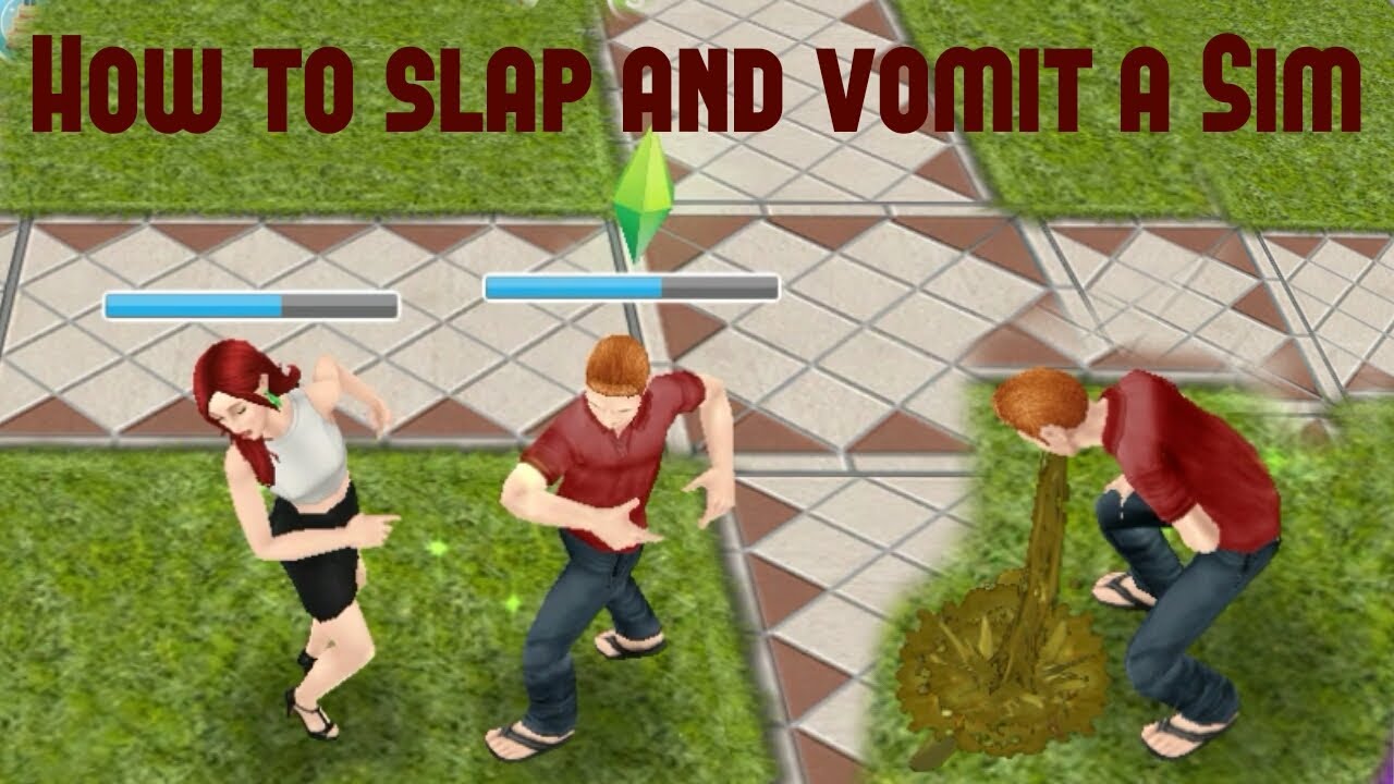 Simsfreeplay - How to slap and vomit a Sim
