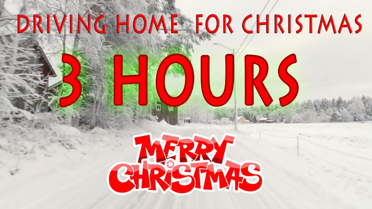 Chris Rea (RIP) : Driving home for Christmas 3 hour version (HD Driving in Snow)