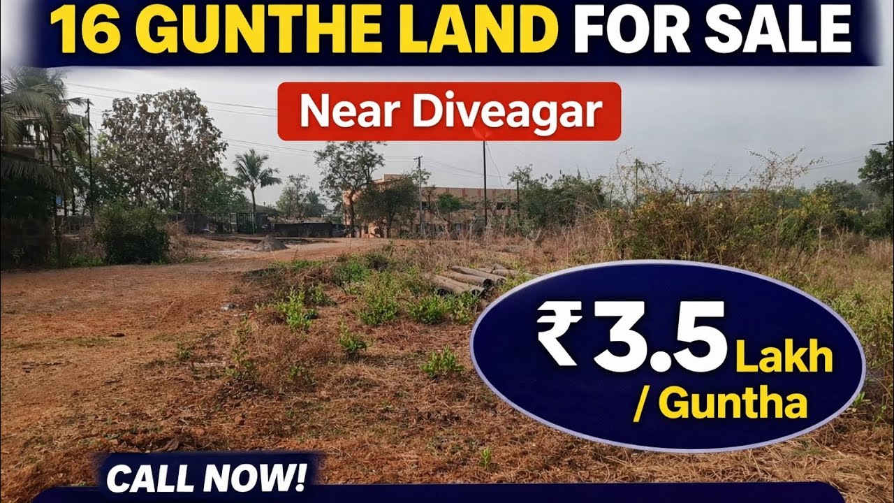 Best Investment Near Diveagar | 16 Gunthe Land for Farmhouse & Second Home | Kokan | Beach