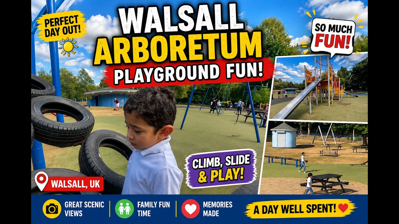 Walsall Arboretum Playground Fun- Amazing Park Day Out in the West Midlands