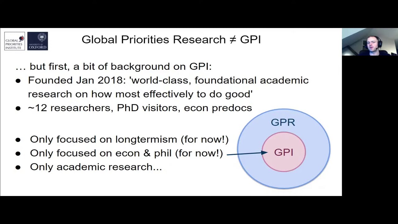 An introduction to global priorities research | Rossa O'Keeffe-O'Donovan | EA Student Summit 2020
