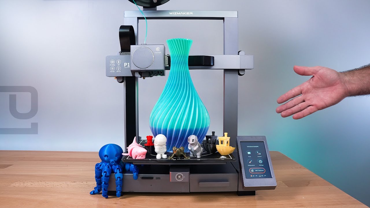 Wizmaker P1 — 3D-принтер — распаковка и настройка