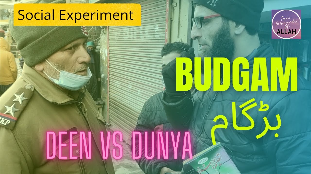 Deen Vs Dunya | Budgam | Social Experiment | Asking People Basic Questions for Islamic Book