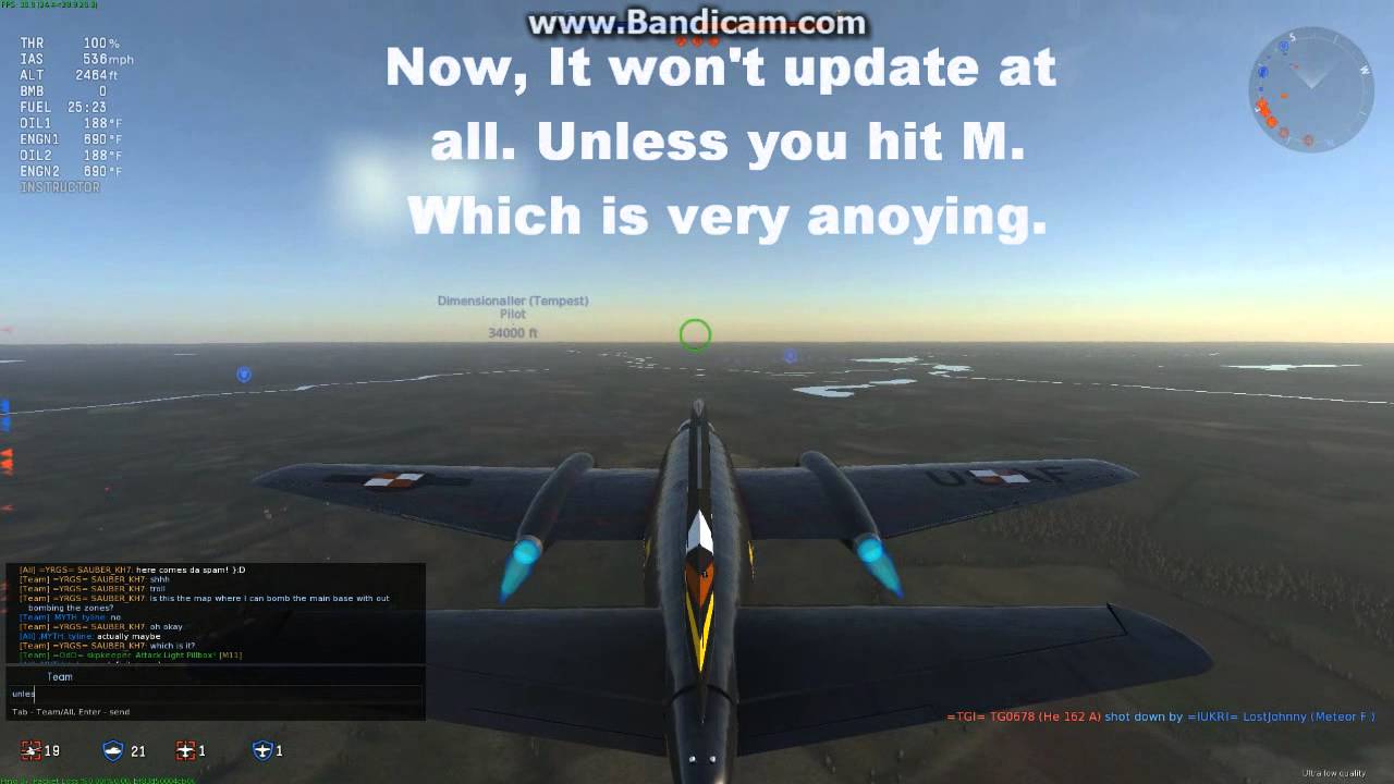 War thunder Chat box bug report no. 2 (1.43.7.55)