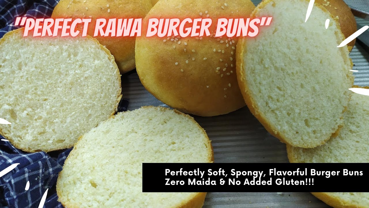 Perfect Semolina Burger Buns | Burger Buns with Suji/Rawa | No Added Gluten, Zero Maida Burger Buns