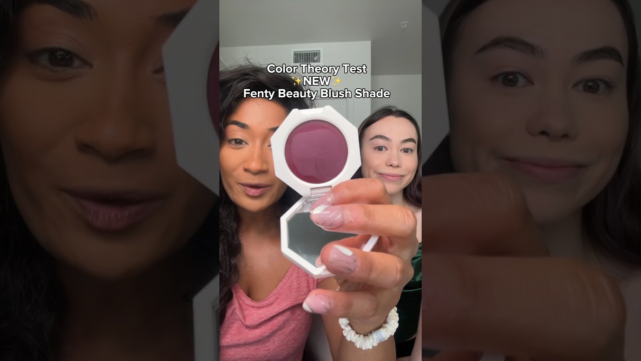 New @fentybeauty blush shade in brown & fair skin ✨color theory✨ @jazlmao