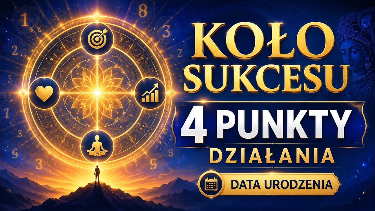 Twoja strategia sukcesu z daty urodzenia: Koło Sukcesu (4 punkty działania) | Wedyjska numerologia
