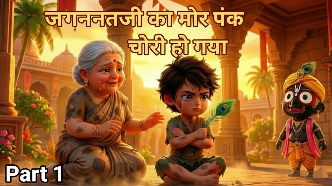 आखिर भगवान जगन्नाथ के मुकुट से मयूर पंख चोरी कैसे हुआ? | एक सच्ची कहानी #hindicartoon #hindirhymes