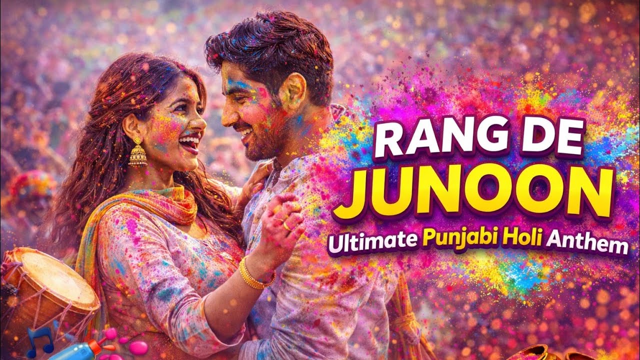 RANG DE JUNOON 💥🌈 | Holi Special Punjabi Song 2026 | Ultimate Dhol Anthem | Trending Now