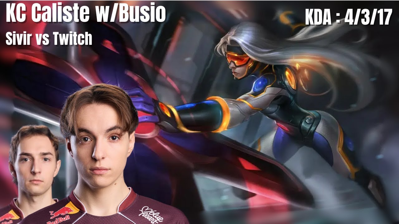 KC Caliste SoloQ w/Busio - Sivir vs Twitch - KDA : 4/3/17