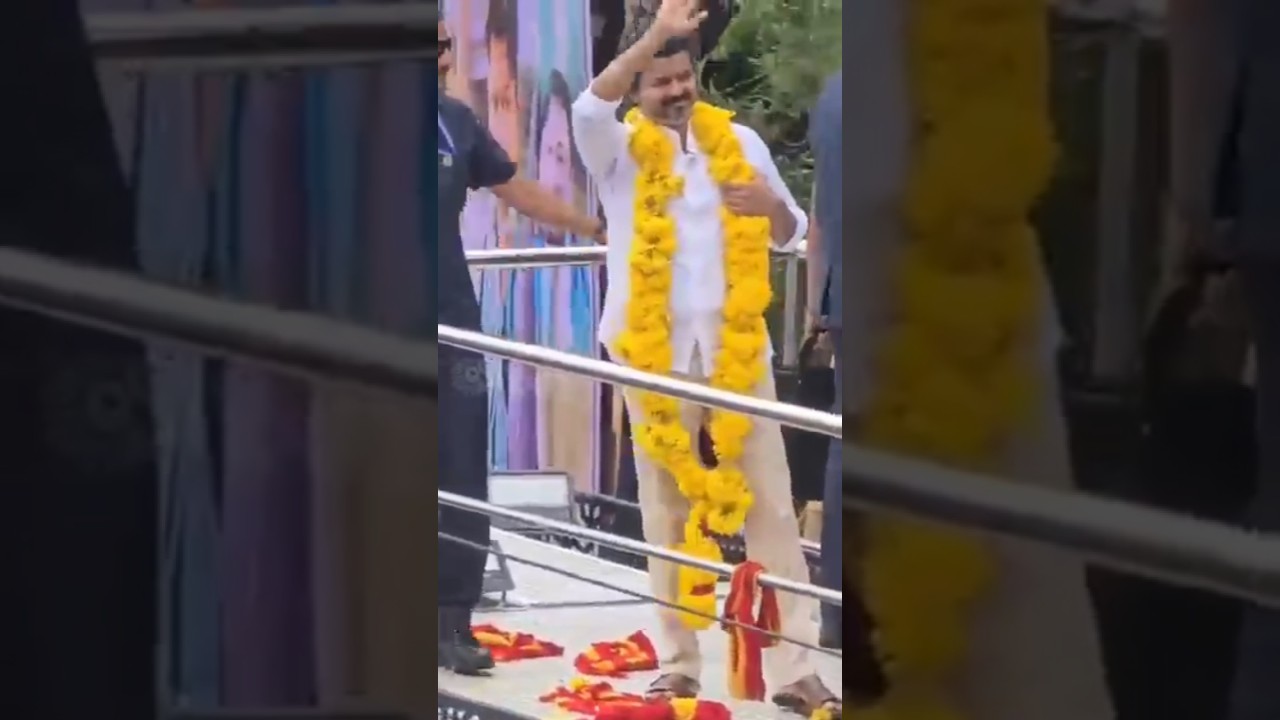 thalapathy Vijay election 🥰&hearts;️ Trisha rashmika reaction#hcreationai