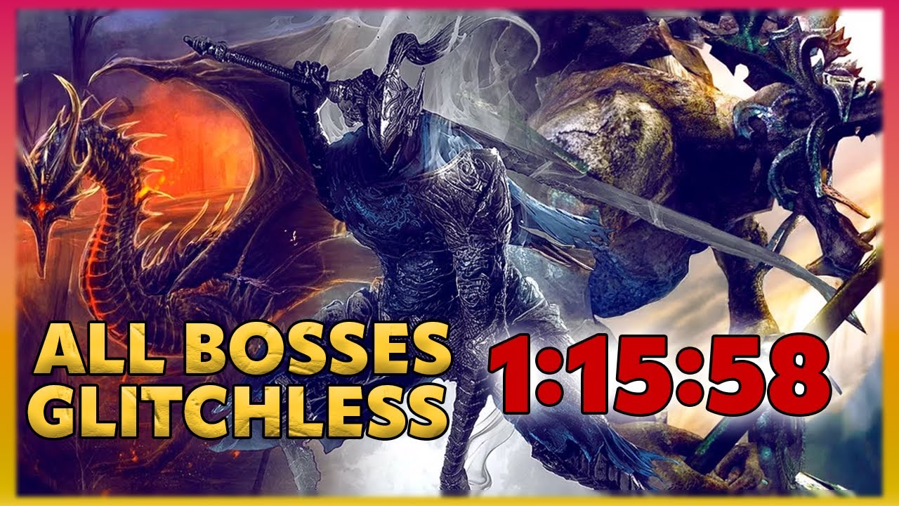 Dark Souls Remastered All Bosses Speedrun | Glitchless | 1:15:58 ⏱🔥