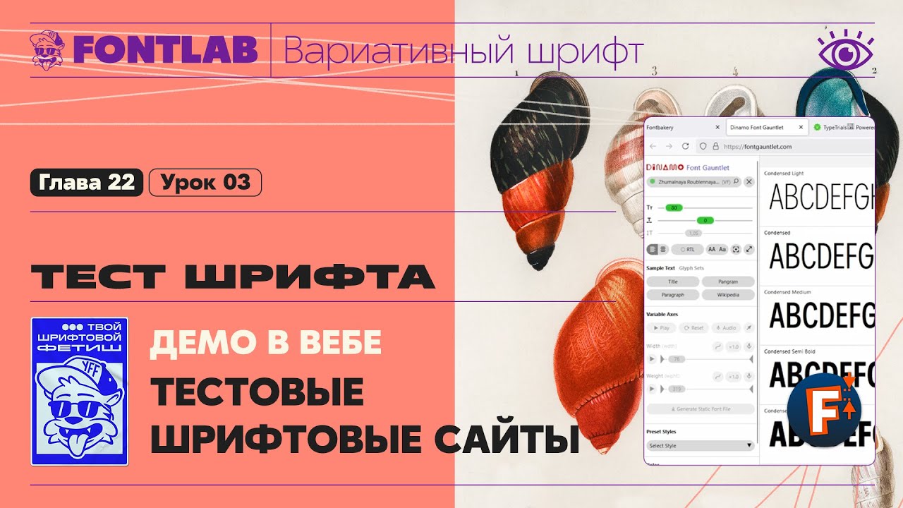 MVF 22-03 Font test &ndash; Demo in the website interface &ndash; Fontlab Lesson