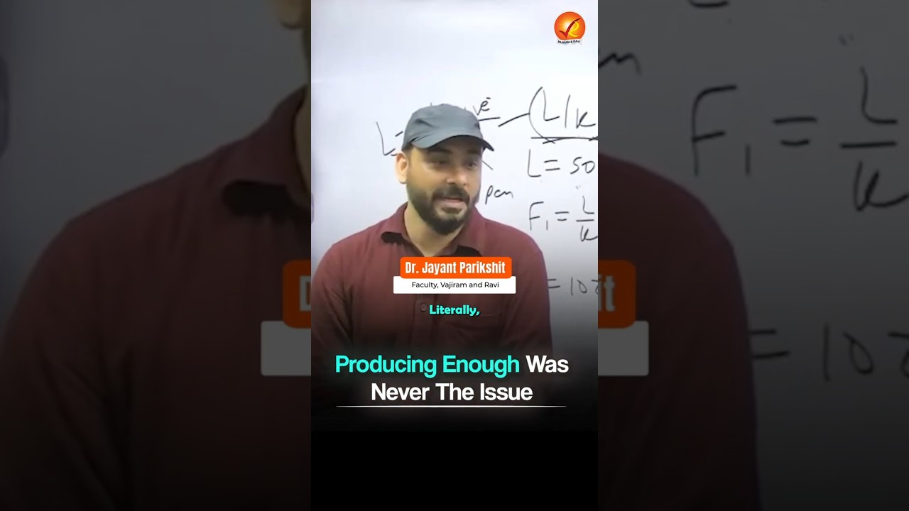 Producing Enough Was Never The Issue | SMART Current Affairs Programme 2027 | Vajiram and Ravi