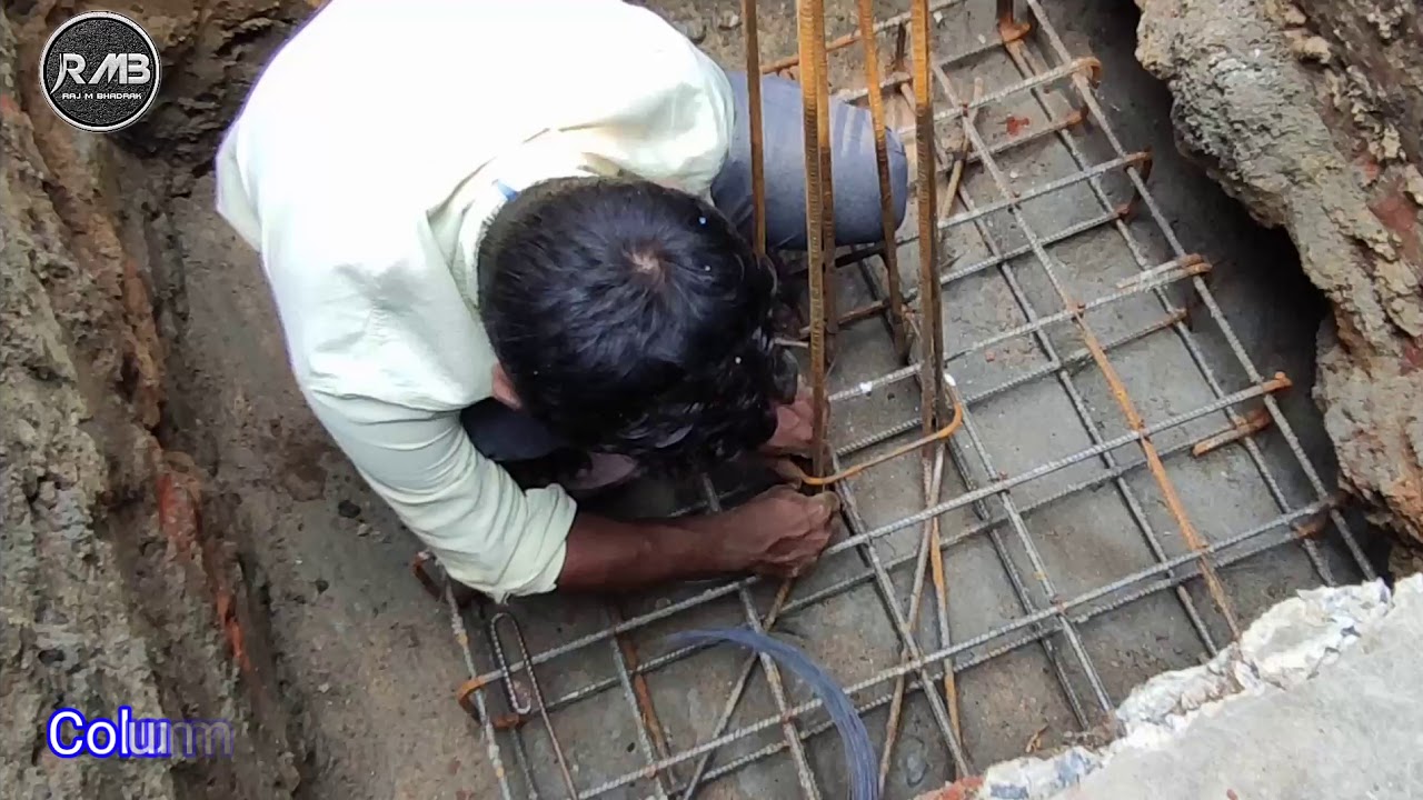 Building Foundation column base binding | Raj m Bhadrak