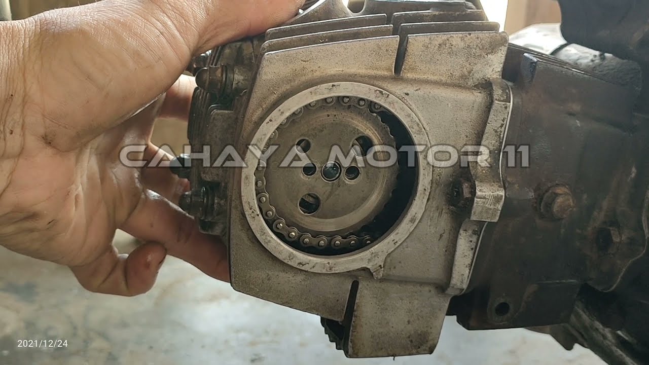 cara pasang blok kop silinder head Supra x