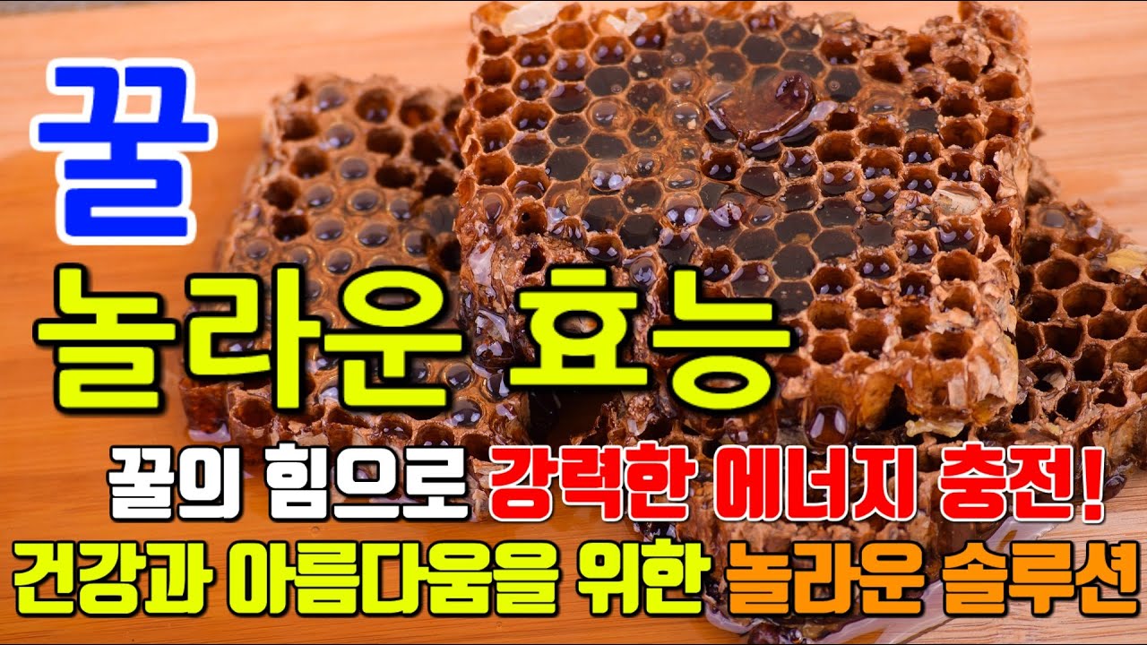 꿀의 놀라운 효능 7가지 & 부작용 / 