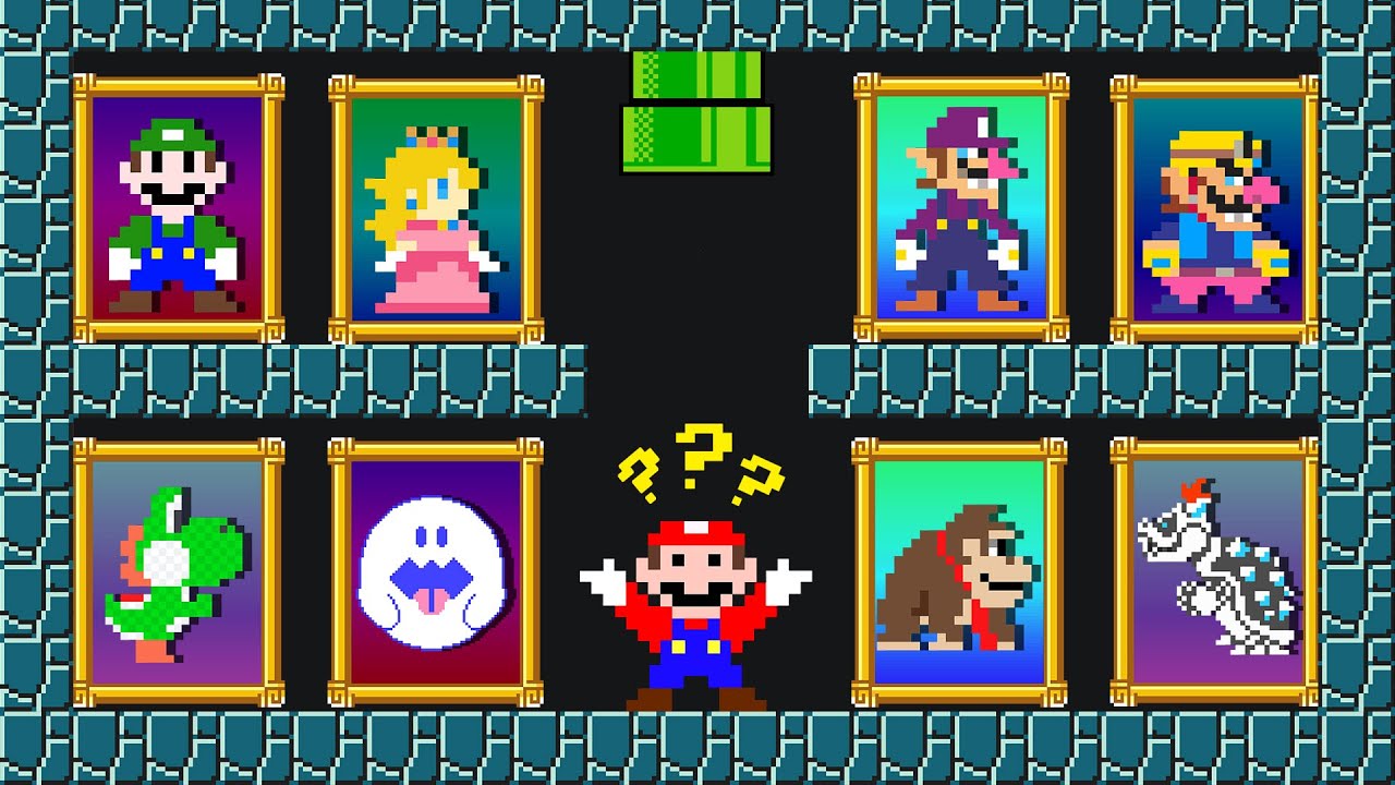 What if Mario had Custom Paintings All Characters | Game Animation