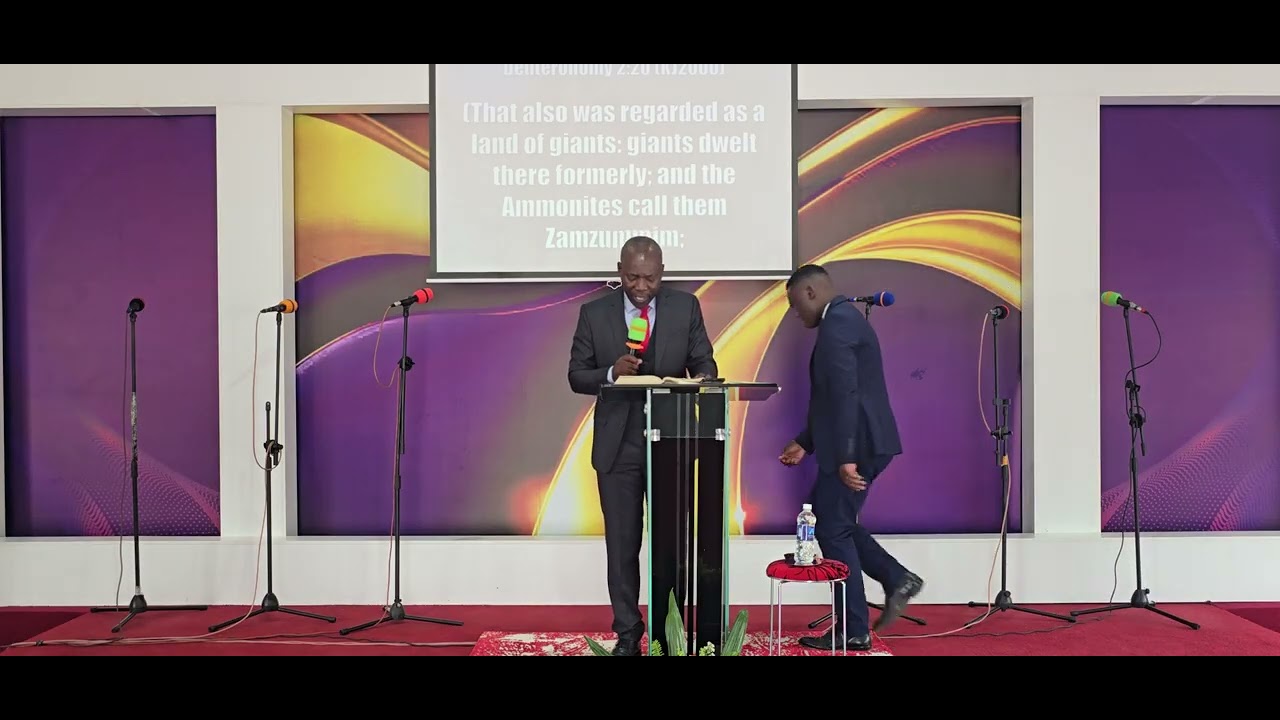 Pastor Humphrey Bwalya sharing on How to Engage in a Battle in Order to Possess New Territories.