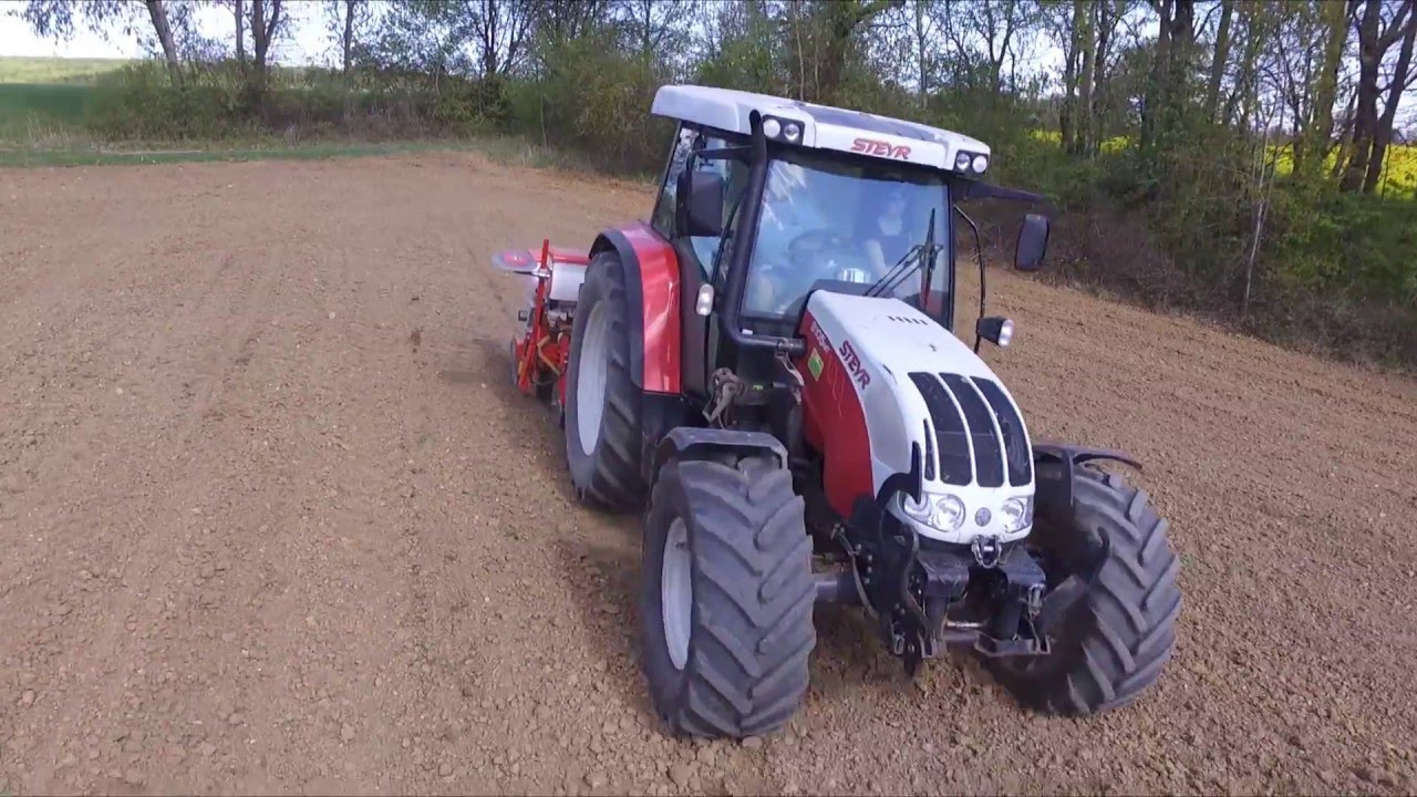 Steyr 9105 MT Gaspardo Mais legen [DJI,GoPro]